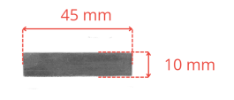 Blaszka zaworowa B2800 B3800 – wymiary 45 × 10 mm