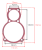 Wymiary uszczelki cylindra ABAC B4900 i B4900B
