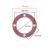 Wymiary uszczelki cylindra ZVA do kompresora z tłokiem 47 mm i czterema otworami montażowymi.