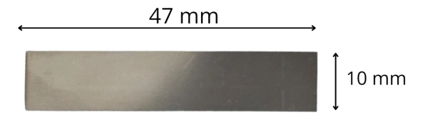 Blaszki zaworowe 47 × 10 mm z zestawu ZUZVA3 – elementy do regeneracji pompy kompresora.