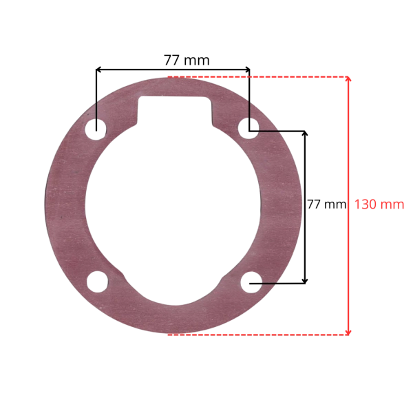 Uszczelka cylindra Walter HD520 UCW520 wymiary 130 mm 78x78 mm