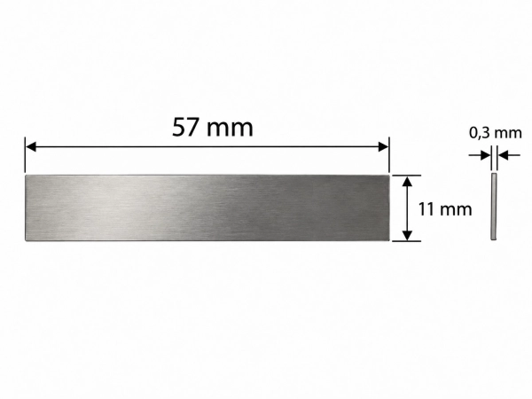 Blaszka zaworowa BZ57x11-2 Walter GK420 GK530 wymiary 57x11 mm 0,3 mm