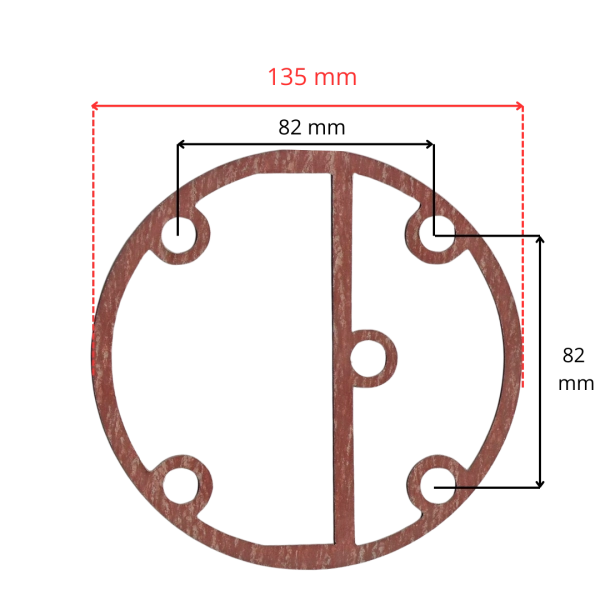 Uszczelka głowicy Walter 820 1200 UGW820_1200 – średnica zewnętrzna 135 mm – Lasertech